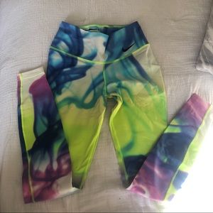 Nike Neon Tie dye leggings